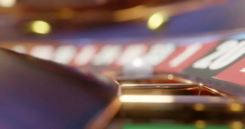 3d render of casino roulette wheel for gamble concept, gambling background. Stock Footage 233976965