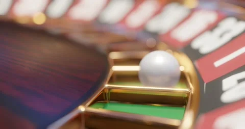 3d render of casino roulette wheel for gamble concept, gambling background. Stock Footage 234399546