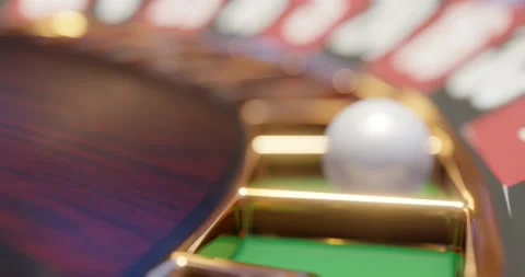 3d render of casino roulette wheel for gamble concept, gambling background. Stock Footage 234399548