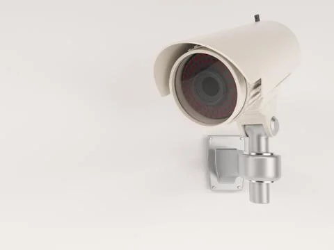3D Render of CCTV Security Camera Illustrazione stock