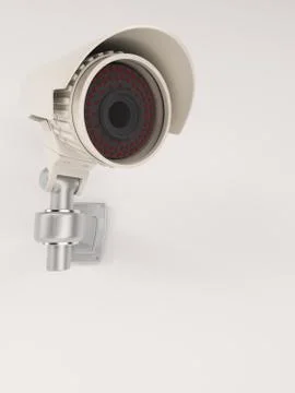 3D Render of CCTV Security Camera Illustrazione stock