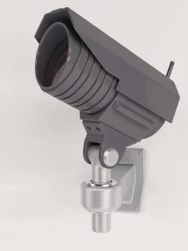 3D Render of CCTV Security Camera Illustrazione stock