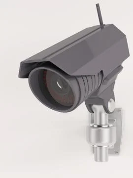 3D Render of CCTV Security Camera Illustrazione stock