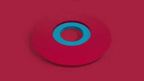3d render cercle abstract background for graphic design Stock Illustration