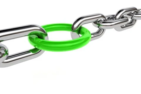3d render of chain Stock Illustration