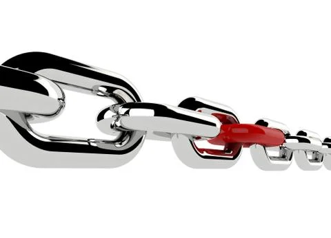 3d render of chain Stock Illustration