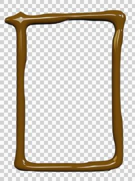 3d render of chocolate liquid drips and droplet for gourmet packaging desig.. 스톡 일러스트