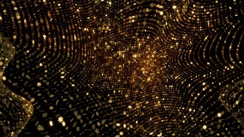 3d render christmas animation. View from the top of many stars Stock Footage 274966659