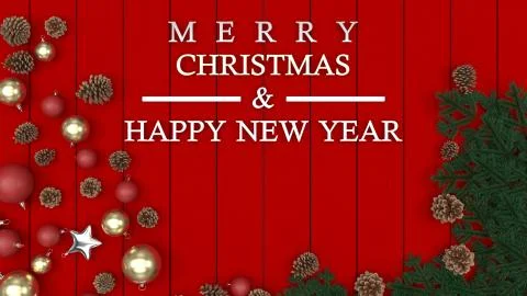 3d render of Christmas background with abstract tree Illustrazione stock