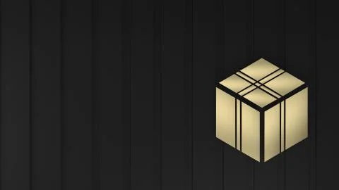 3d render of Christmas background with abstract tree Illustrazione stock