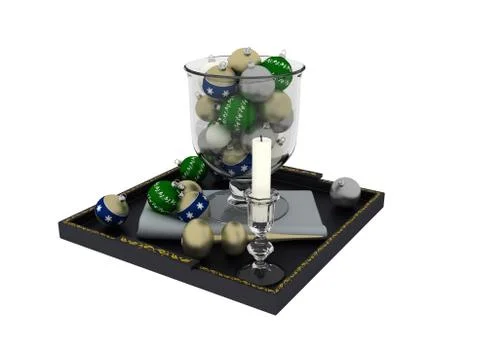 3d render of Christmas Decoration Object イラスト素材