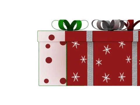 3d render of Christmas Decoration Object Stock Illustration