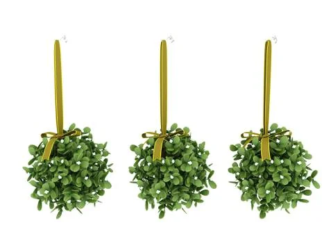 3d render of Christmas Decoration Object Stock Illustration