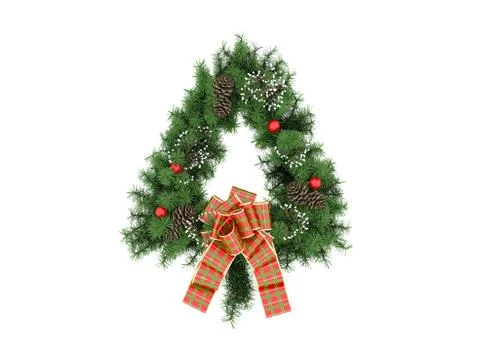 3d render of Christmas Decoration Object 스톡 일러스트
