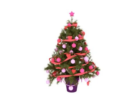 3d render of Christmas Decoration Object Stock Illustration