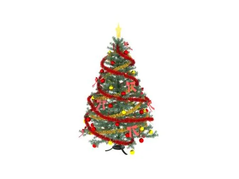 3d render of Christmas Decoration Object イラスト素材