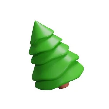 3d render Christmas tree Stock Illustration