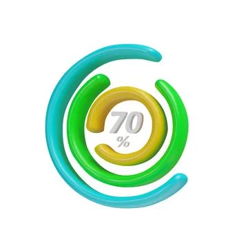 3d render circle diagram infographic download Stock Illustration