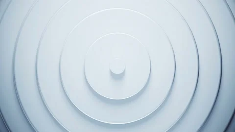 3d render circles rising form the center. Видео 132131385
