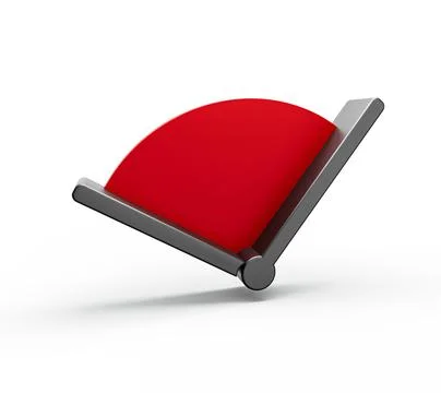 3D render of a clock and timestamp without numbers isolated on a white backgroun Illustrazione stock