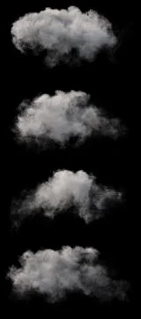 3d render clouds Stock Illustration