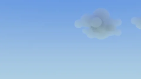 3d render clouds moving in sky Stock Footage 167162940