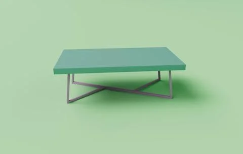 3d render of coffee table isolated on Pastel background, 3d background minima 스톡 일러스트