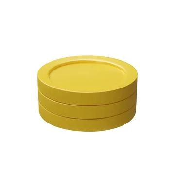 3D render Coins stack vector illustration Stock Illustration