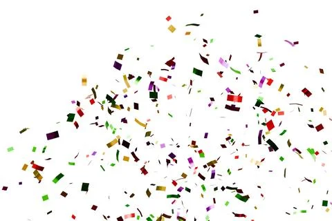 3d render of color confetti party celebration Stock Illustration