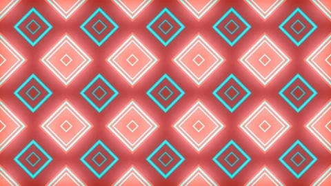 3d render of colored geometric shapes loop animation motion pattern. 4k UHD Stock Footage 132262552