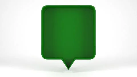 3d Render of Colored Speech Bubble Background Illustrazione stock
