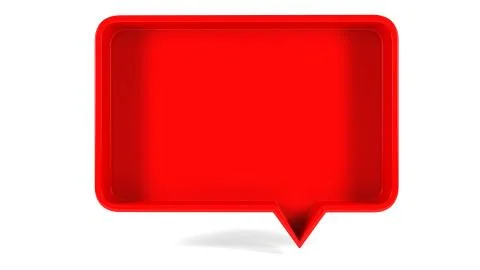 3d Render of Colored Speech Bubble Background Stock Illustration