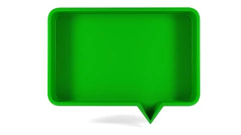 3d Render of Colored Speech Bubble Background Illustrazione stock