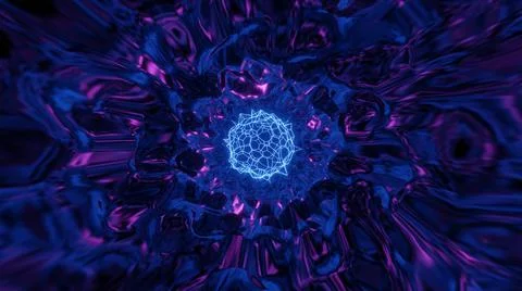 3D render. Colorful Abstract Art Background. Horizontal colorful abstract wav Stock Illustration