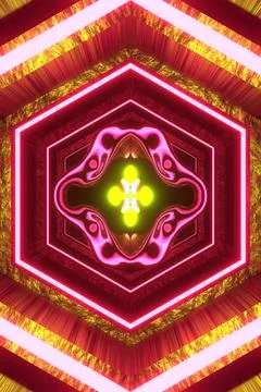 3D render. Colorful Abstract Art Background. Vertical colorful abstract wave  Stock Illustration
