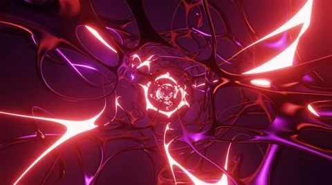 3D render. Colorful Abstract Art Background. Horizontal colorful abstract wav Stock Illustration