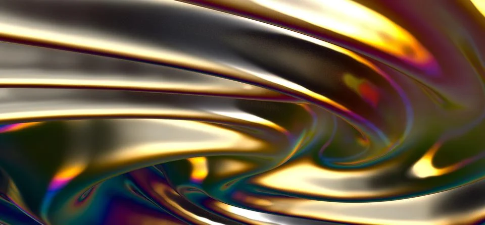 3d render colorful Computer generated digital art for poster, flyer, banner Stock Illustration