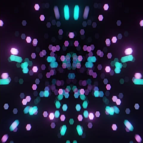 3d render of colorful motion bokeh blur. VJ loop Stock Footage 220774859
