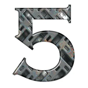 3D render of composite material numbers Stock Illustration