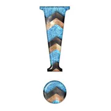 3D render of composite material symbol, sign and shape Stock-Illustration