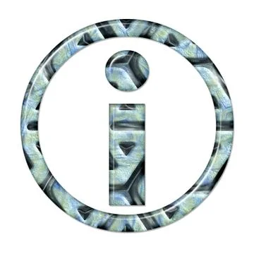 3D render of composite material symbol, sign and shape Stock-Illustration