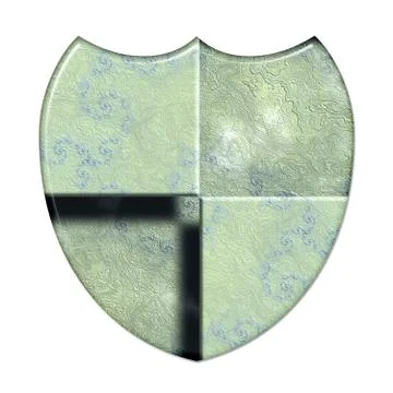 3D render of composite material symbol, sign and shape Stock-Illustration