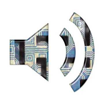 3D render of composite material symbol, sign and shape Stock-Illustration