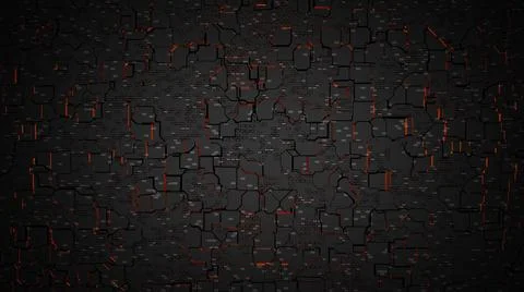 3d Render Computer processor chip on a circuit board with microchips. AI. Cir Stock Illustration