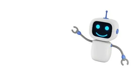 3d Render Concept future Robot chatbot, AI in science and business, Technol.. Stock Photos