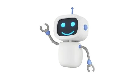 3d Render Concept future Robot chatbot, AI in science and business, Technol.. Stock Photos