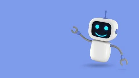 3d Render Concept future Robot chatbot, AI in science and business, Technol.. Stock Photos