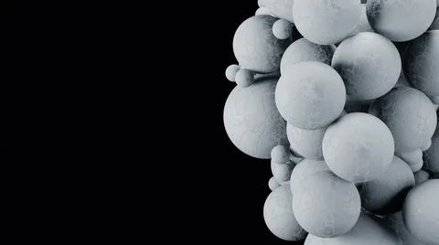 3d render, concrete floating shapes with space for text Illustrazione stock