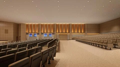 3D Render conference room Foto stock
