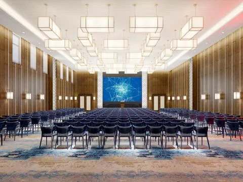 3D Render of Conrefence Room Foto stock